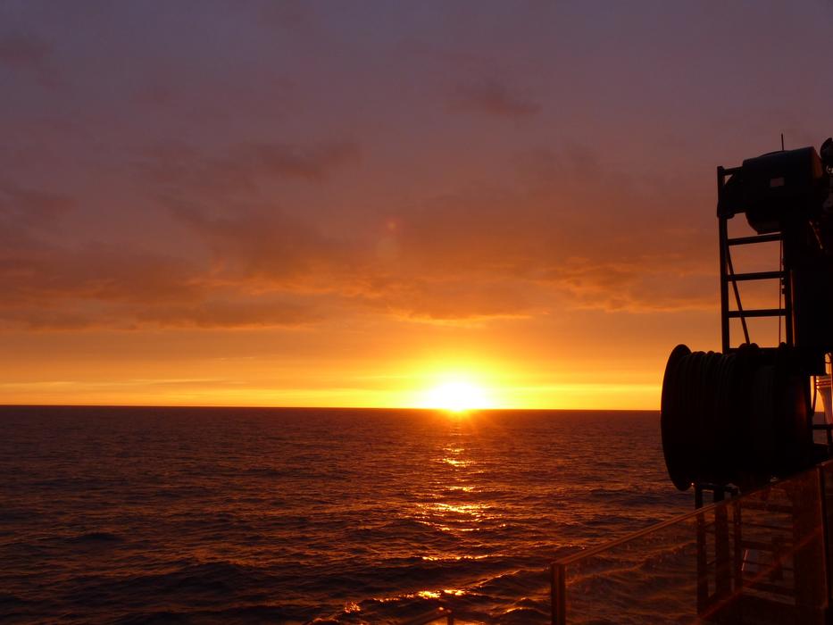 Sunlight in the sea