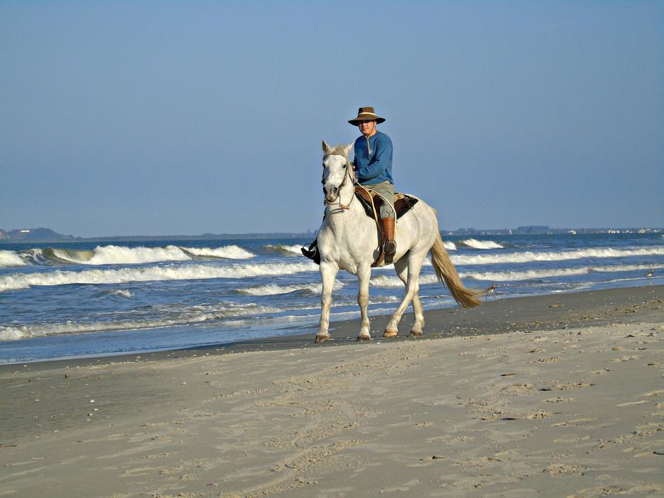 Horse rider on Beira Mar Beach