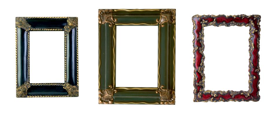 wooden frame elements ornament