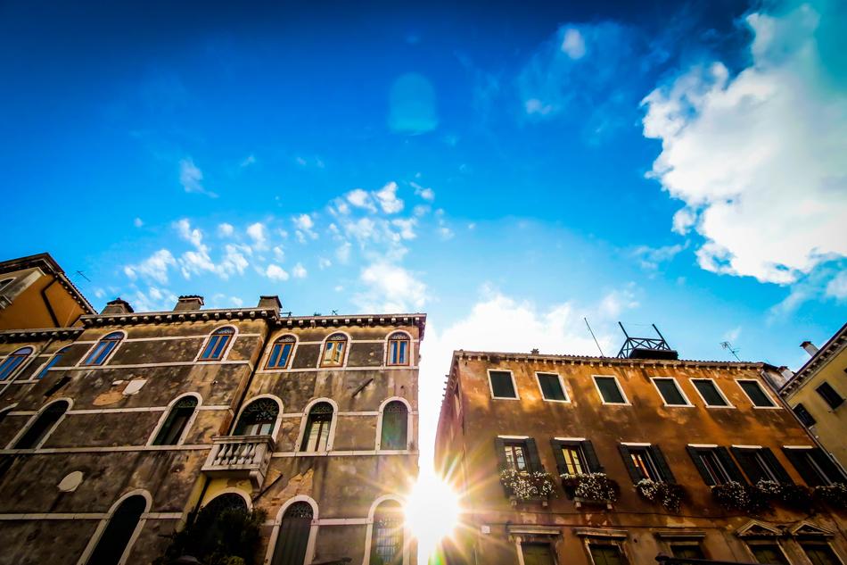 Sky sun Buildings Venice