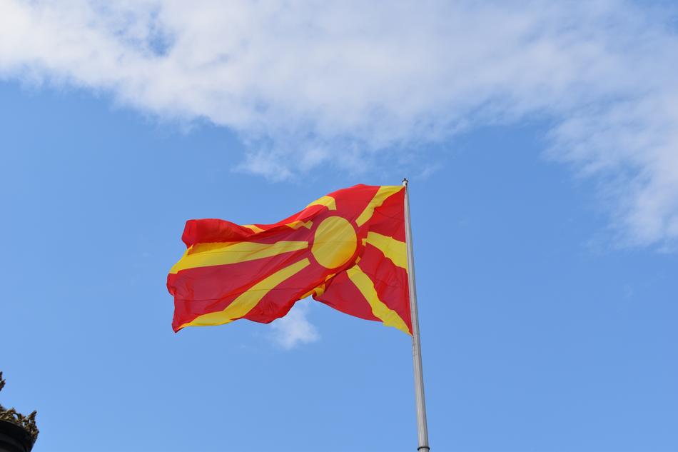 the flag of the country on the pole