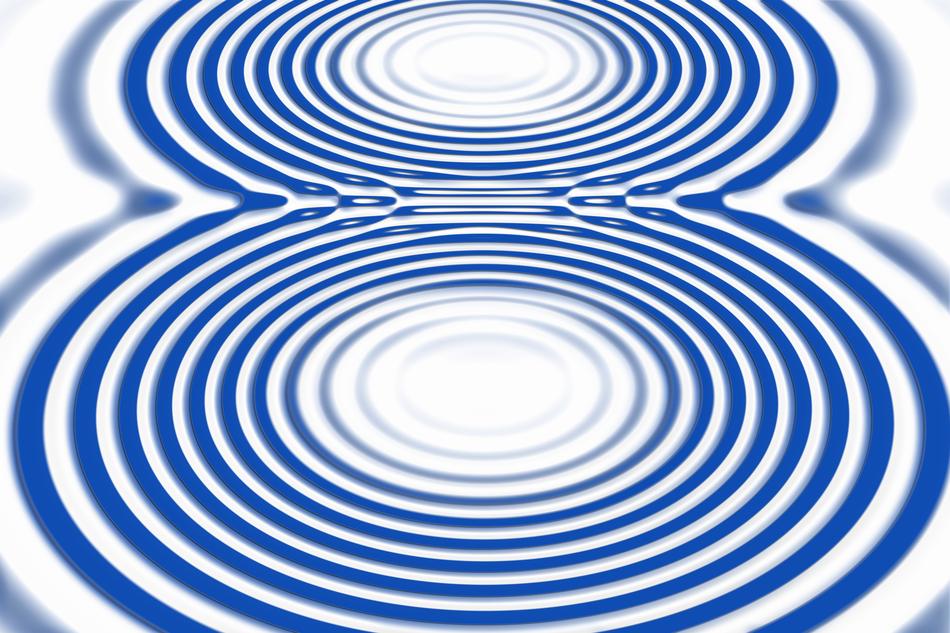 patterns blue circles white