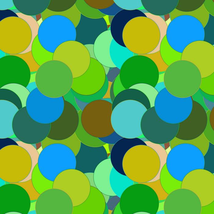green circles pattern view