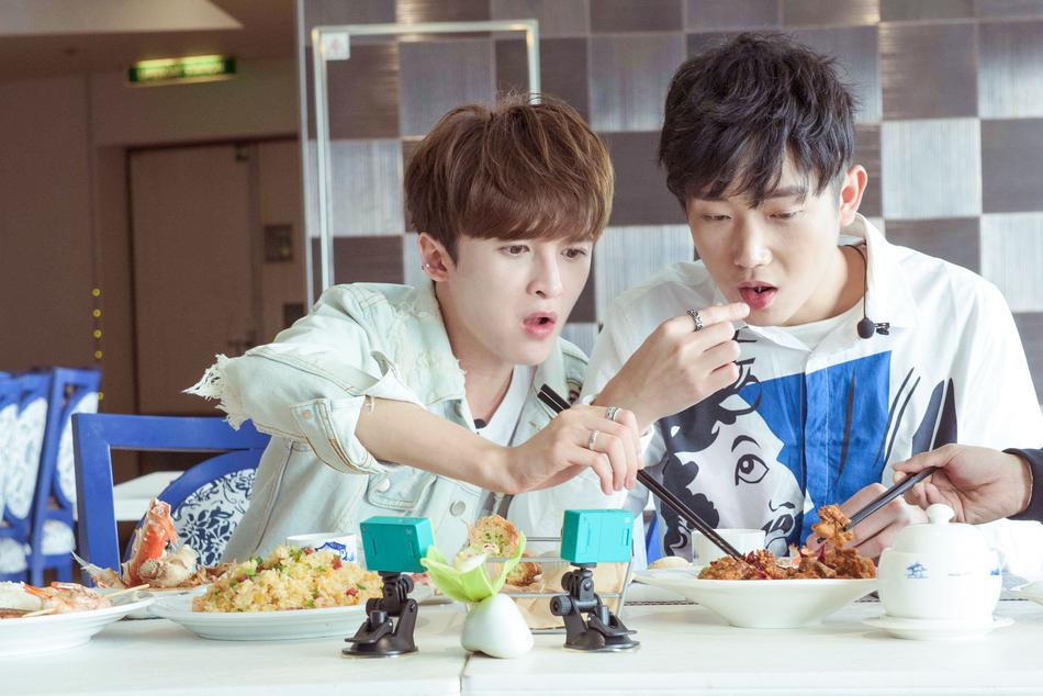 Happy teenagers cook