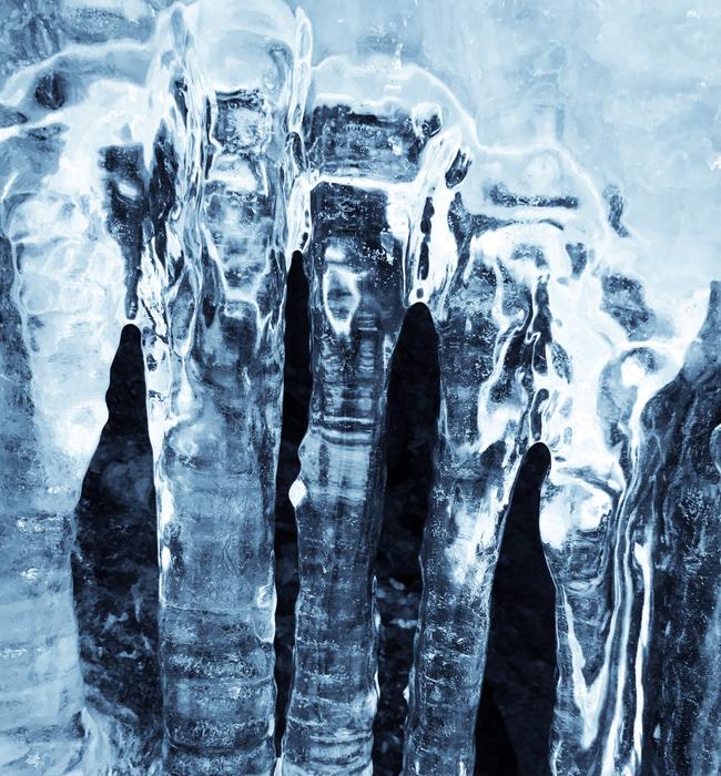 ice frozen roof