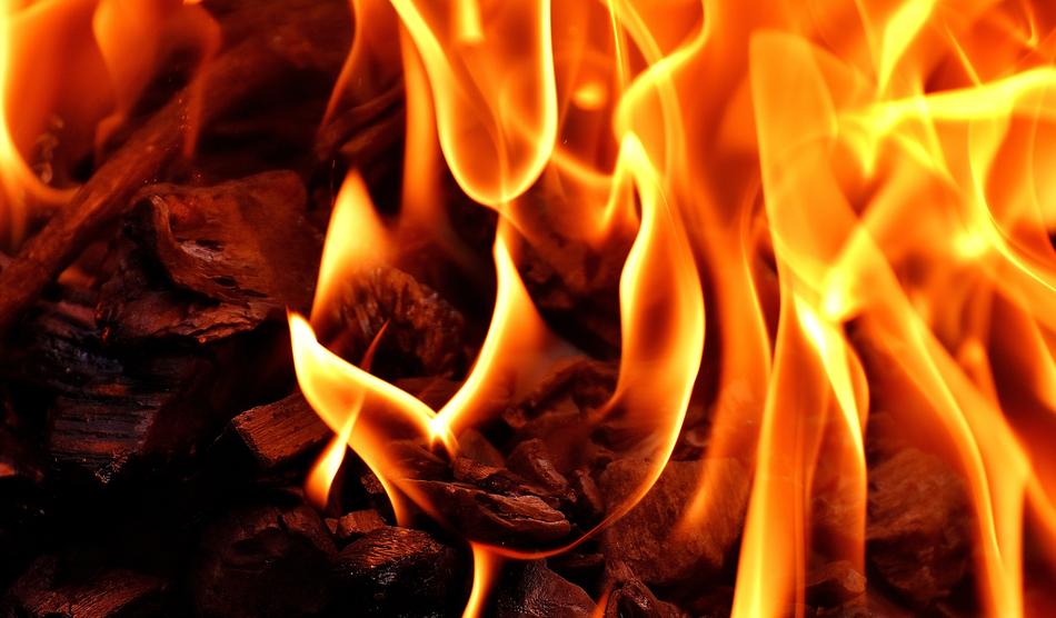 hot fire bright beautiful