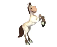 horse toon funny cute drawing