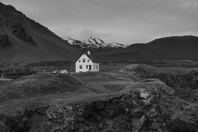 Iceland House monochrome