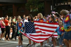 girl flag a lot of beautiful