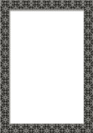 White image, with the beautiful, black and grey patterns, clipart