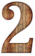 number two digit background