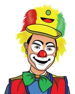 cartoon clown comic drawing