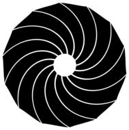 black swirl pattern