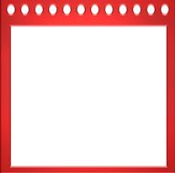 red picture frame