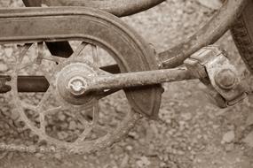 rusty old bicycle