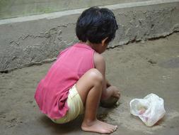 Bangladeshi Village Child play