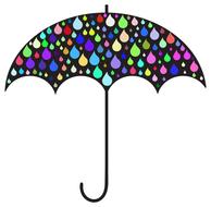 colorful drop umbrella