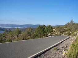 driveway with a landscape of the sea