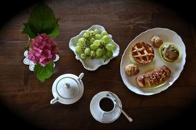 sweet treats with coffee