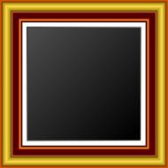 golden vintage square frame