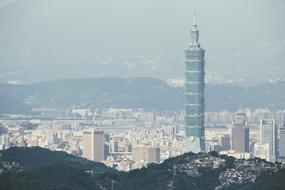 Beautiful city view with Taipei 101 in Taipei, Taiwan