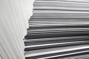 a stack of A4 white paper