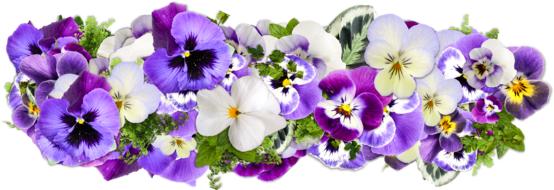 purple flowers wreath