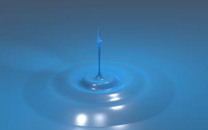blue macro drip