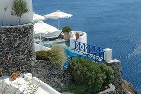 resort balcony with ocean view