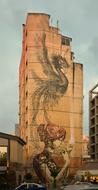 Street Art dragon drawing