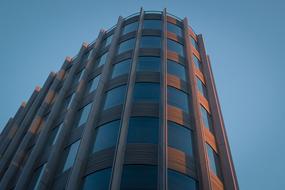 facade of a modern building, bottom view