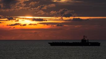 Sunset Water Ocean