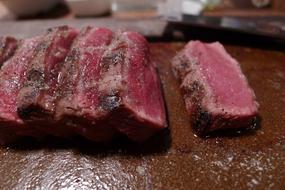 raw steak meat