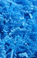 Close-up of the beautiful, blue decorations