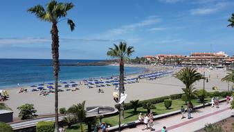 Playa De Las Vistas Tenerife view