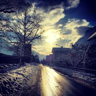 Road Backlighting Reflection