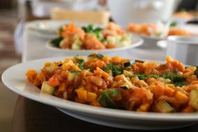 roasted vegetables dish
