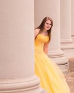 charming Girl orange dress