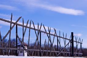 iron barbed fence