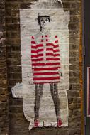 graffiti dress wall