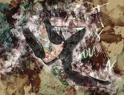 art collage design person