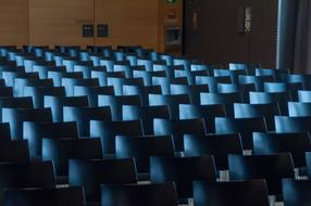 blue theater seats