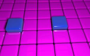 background square form blue pink