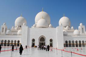 Mosque Abu Dhabi White