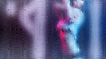 girl in rainy weather