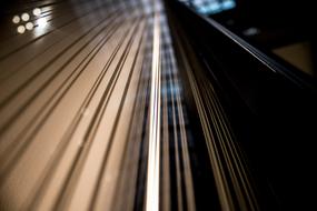 beams of LED light close-up