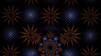 fractal blue spheres