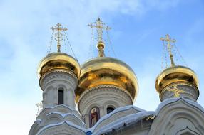 Golden domes of the Russian Orthodox Church