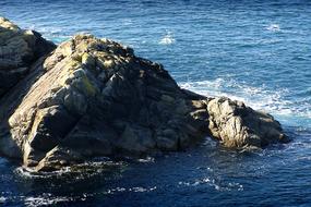 Cliffs in Brittany view