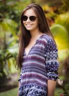 young model in sunglasses